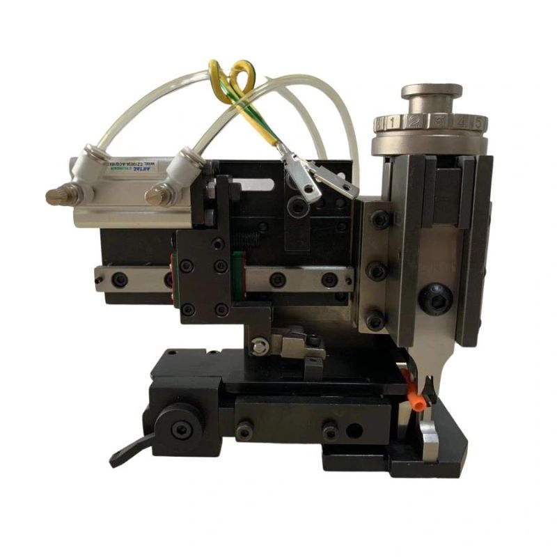 High Precise Pneumatic Semi-Automatic Applicator Die 40mm Stroke End-Feed Die Applicator Terminal Wire Press Crimping Applicator