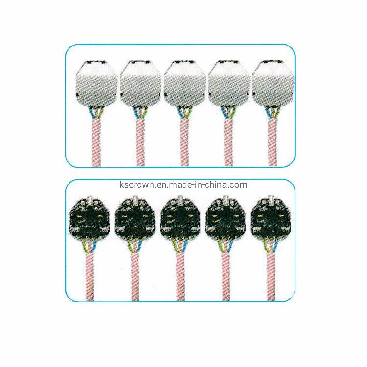 Fully Automatic Cable Feeding Cutting Stripping Color Discrimination Checking BS Head Crimping Machine BS Connector Plug Producing Line