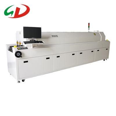 Automatic Soldering Reflow Oven Machine 8 Zones for Electronic SMT Production