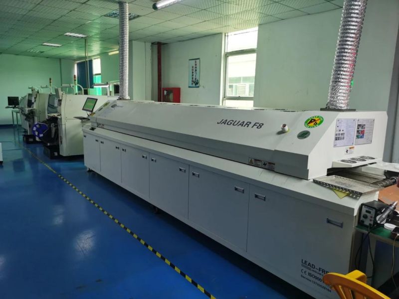 Jaguar Manufacture CE and ISO Certify Easy Install Easy Operate 8 Zone Lead-Free Hot Air Reflow Oven for Control Board