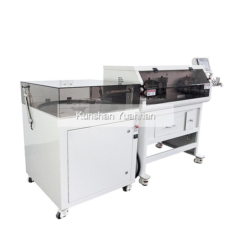 Automatic Large Gauge Thick Cable Cutting and Stripping Machine with Cable Coiling Device