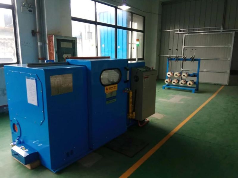 High Speed Double Twist Winding Cutting Extrusion Bunching 0.05-2.5sq mm Wire 500p Bobbin Twisting PLC Control Computer Type Machine