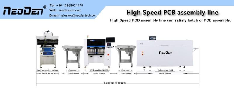 2-Nozzle-Heads SMD Pick Place Machine Neoden3V with SMT Feeders PCB Soldering Machine