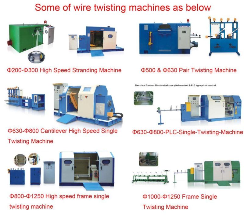 High Speed and Nice Quality Single Twist Machine 1000-1250
