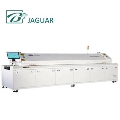 Jaguar Manufacture Easy Operate High Productivity Lead-Free Convection 8 Heated Zone Reflow Oven Have CE