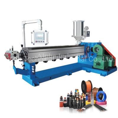 75mm 45mm PVC PE Cable Extruder Line