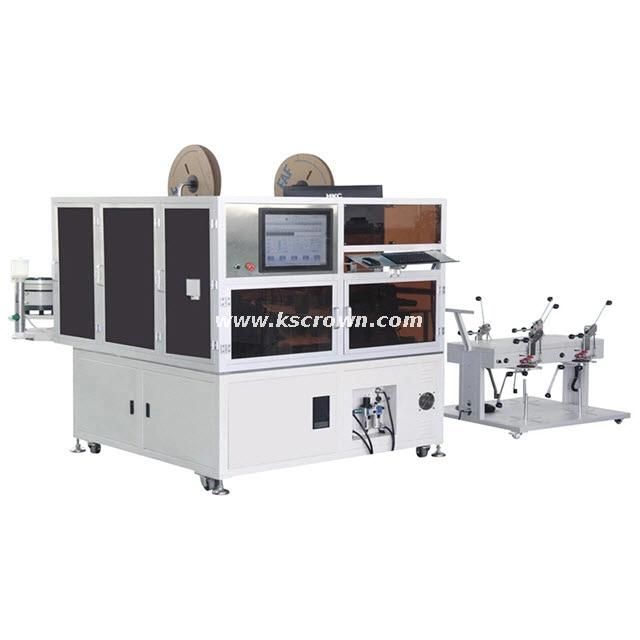 Fully Automatic Double Head Wire Cutting Stripping Terminal Crimping Wire Twisting Tinning Stranding and Housing Connector Inserting Machine