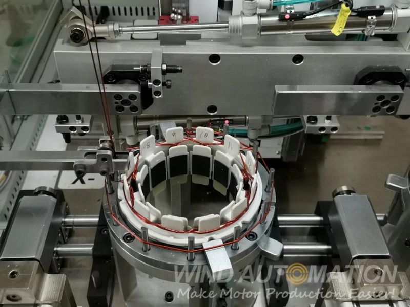 Aerospace Stator Inslot Coil Winder Shroud Winding Machine