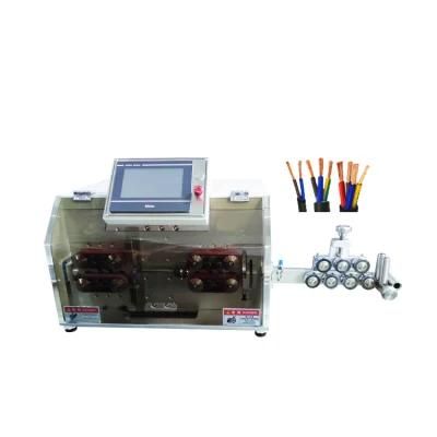 Full Automatic Three Pin Power Cord Cable Cutting Stripping Machine